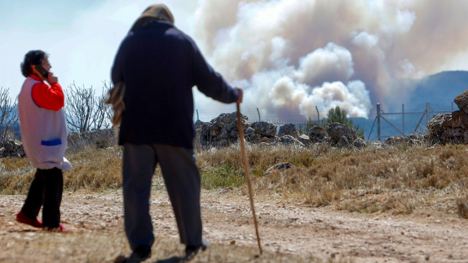 El prematuro incendio de Castellón y Teruel ha quemado ya cerca de 4.000 hectáreas