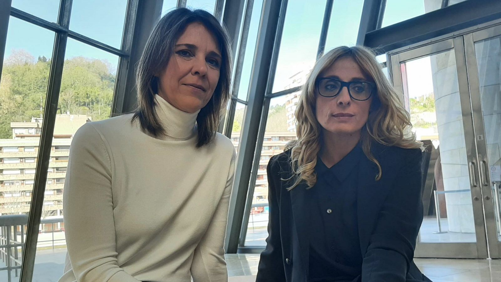 Elena Treviño y Celine Rodríguez, juntas en el Guggenheim de Bilbao