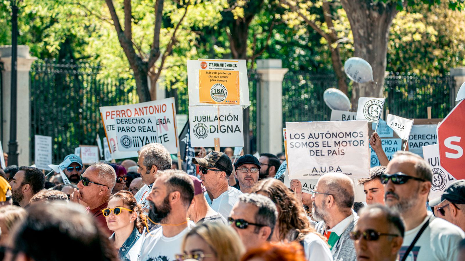 Manifestación de autónomos en Madrid