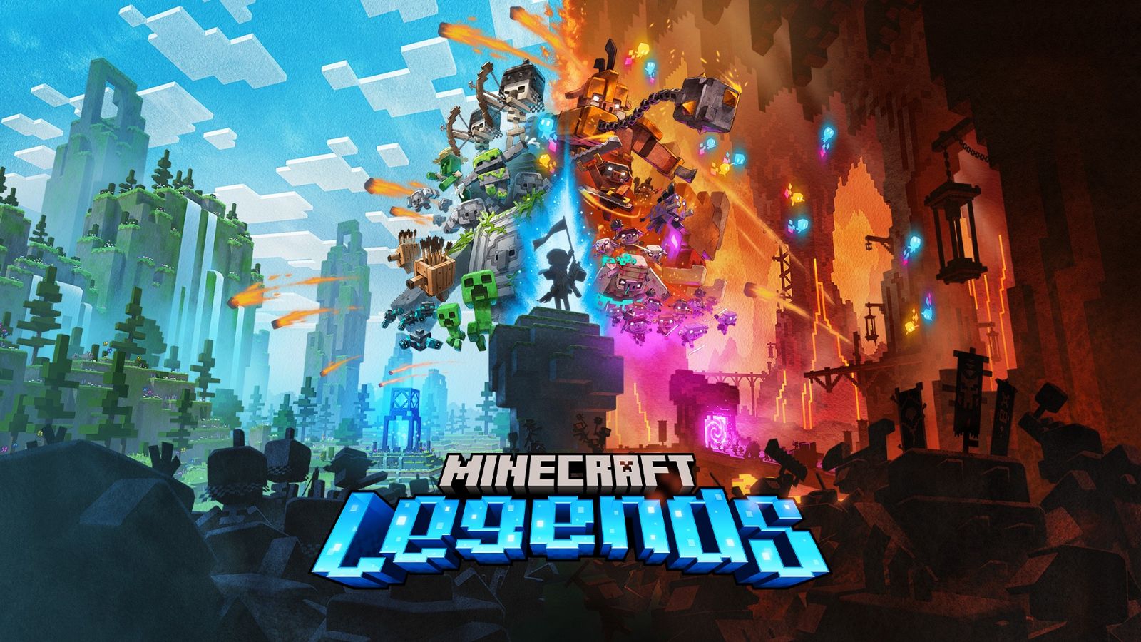 Imagen promocional del videojuego Minecraft Legends