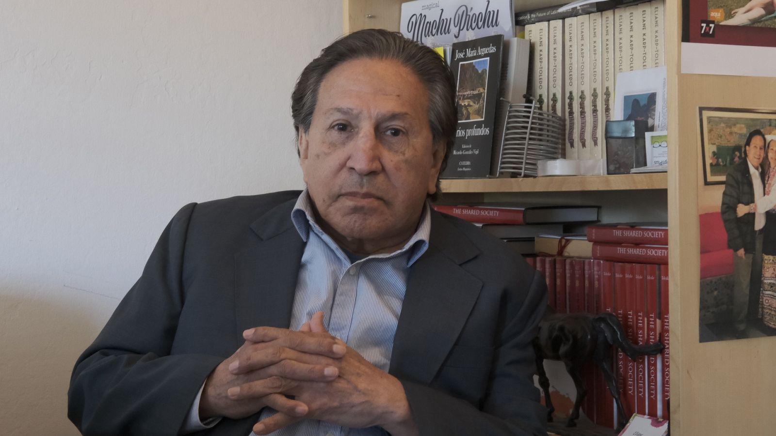 El expresidente peruano Alejandro Toledo en Menlo Park, California