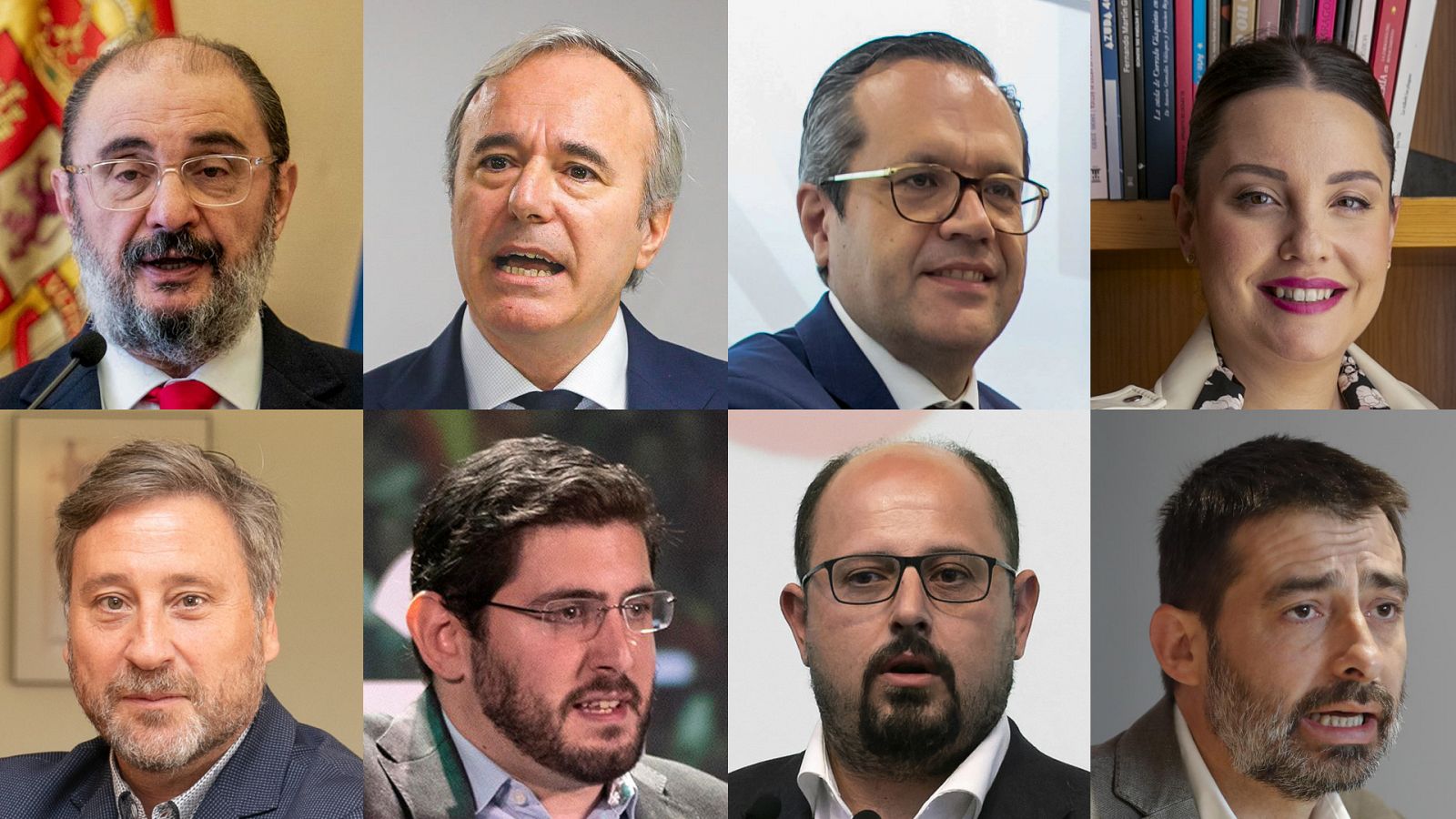 Los candidatos a presidir a Aragón que concurren el 28M