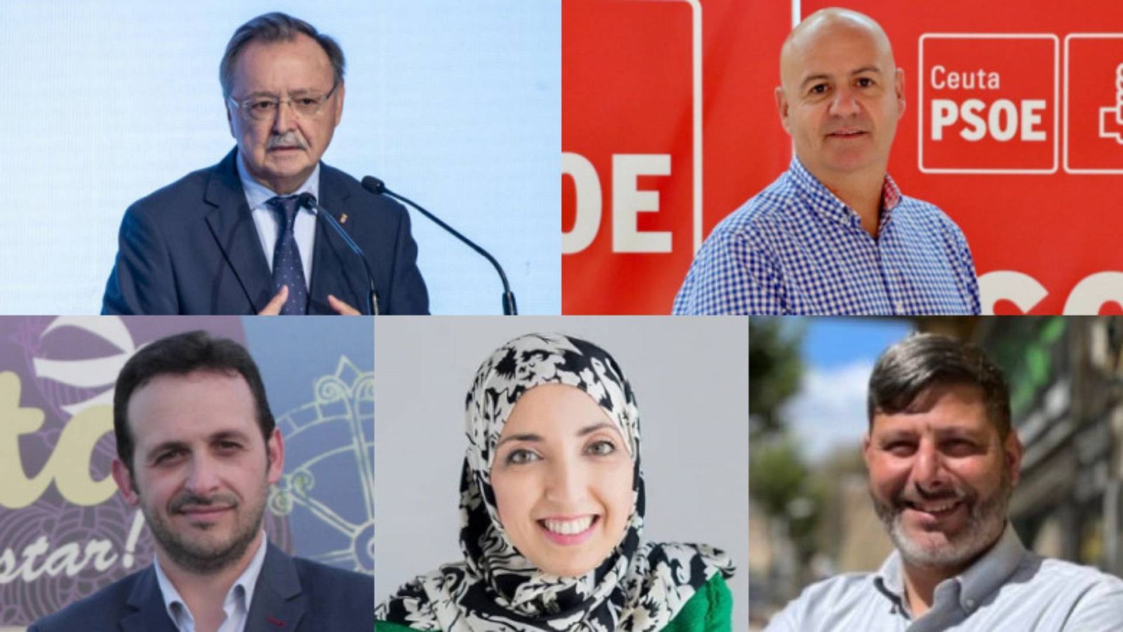 Los candidatos al 28M con representación en Ceuta