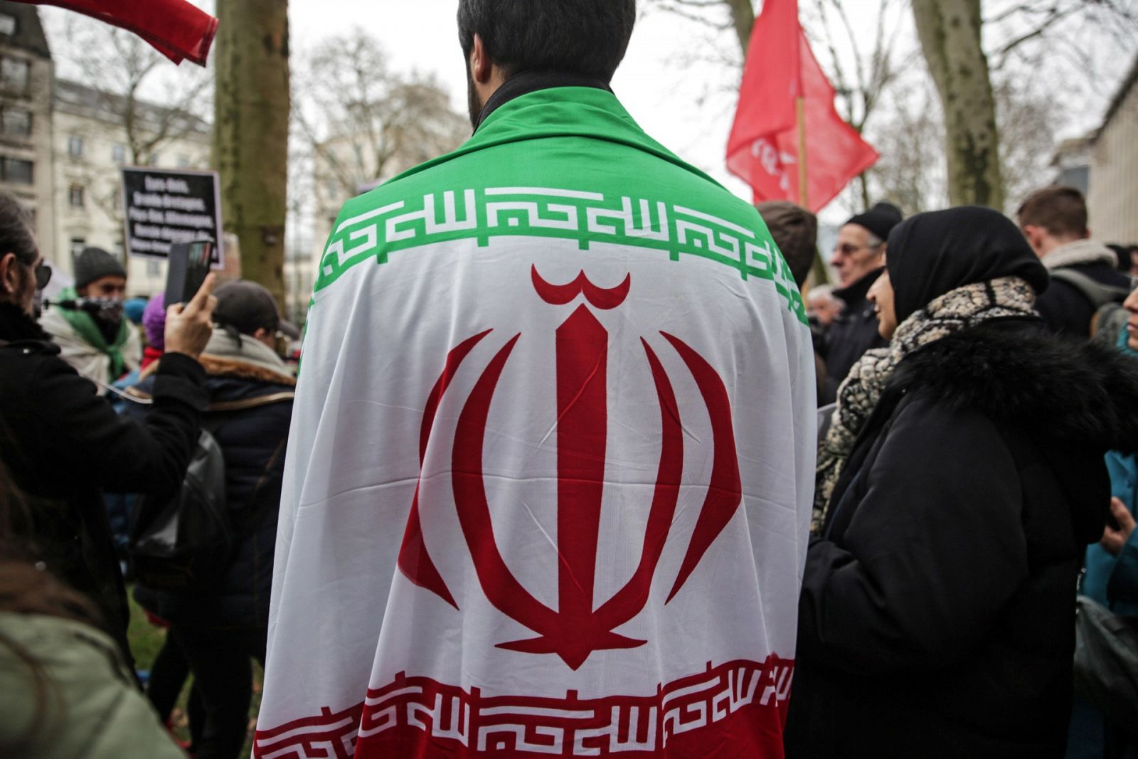Ciudadanos iraníes en protesta, imagen de archivo
