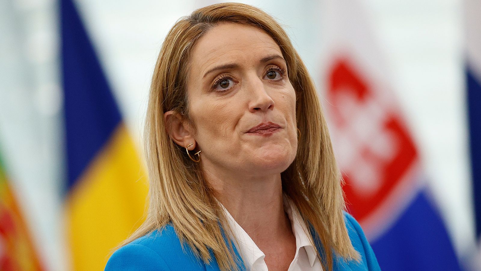 La presidenta de la Parlamento Europeo, Roberta Metsola