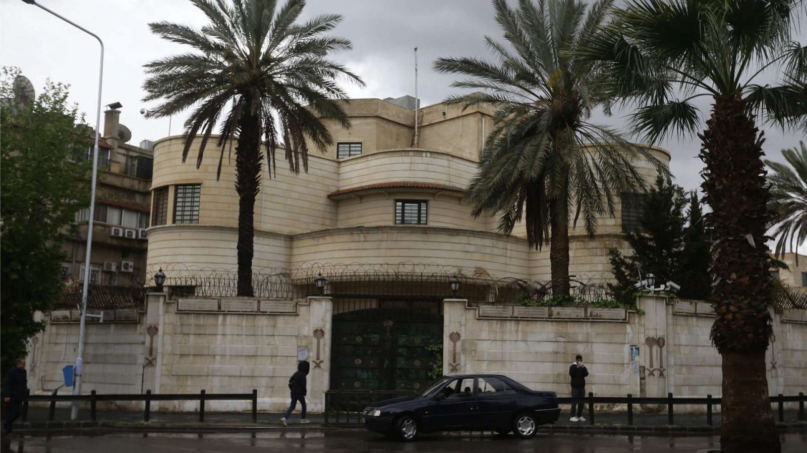 La embajada saudí en Damasco, Siria.