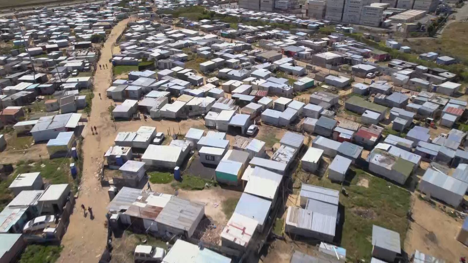 Imagen aérea de Mamelodi, el mayor "township" de Sudáfrica