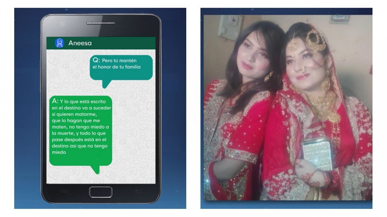  TVE té accés als missatges de les germanes pakistaneses assassinades.