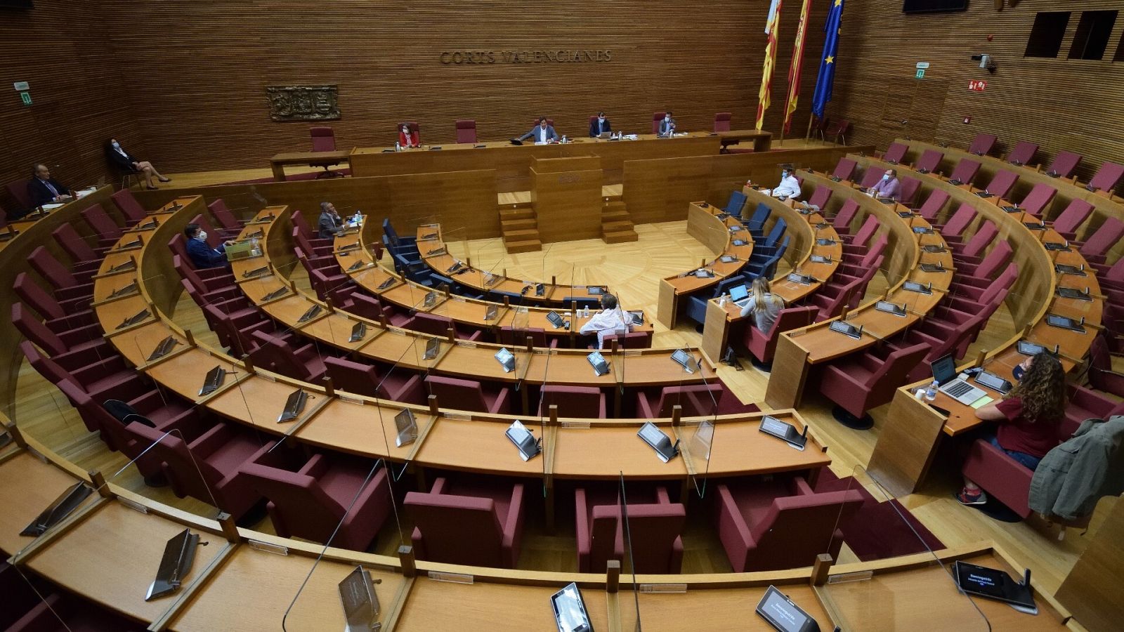 El hemiciclo de Les Corts, el parlamento autonómico de la Comunidad Valenciana