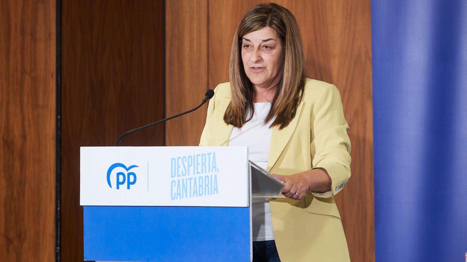 La líder del PP de Cantabria, María José Saénz de Buruaga