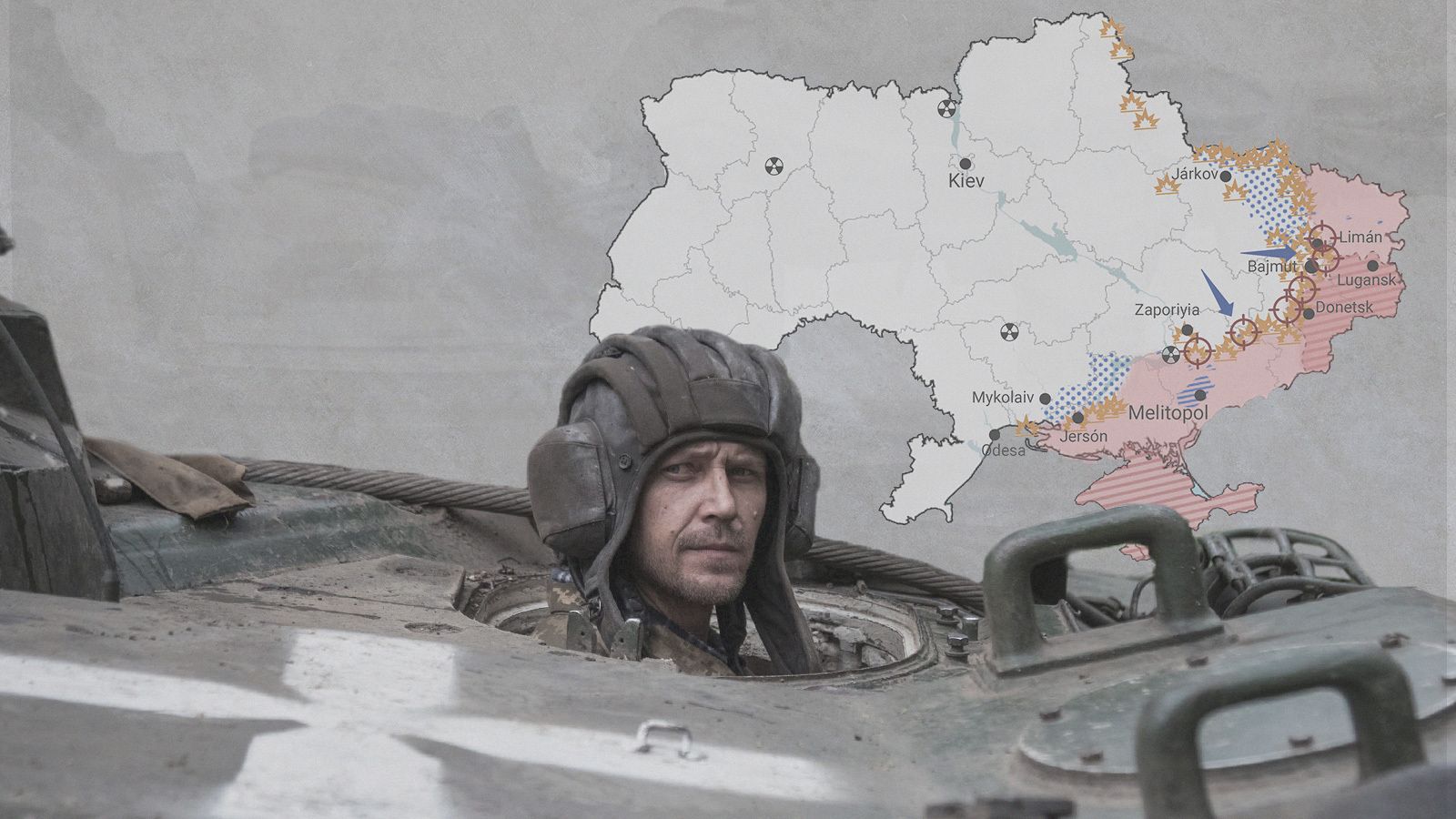 Un militar ucraniano en la región de Donetsk, Ucrania 12 de junio 2023