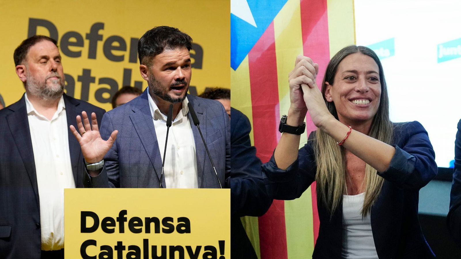 ERC, Junts y la Cup en las Elecciones Generales 2023: Los cabeza de lista de ERC y Junts, Gabriel Rufián y Míriam Nogueras