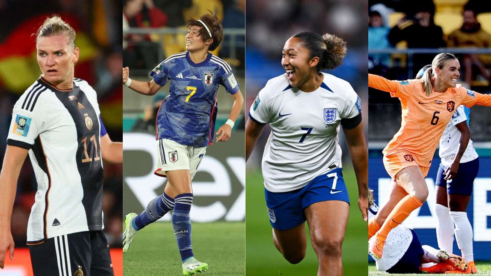 Alexandra Popp (Alemania), Hinata Miyazawa (Japón), Lauren James (Inglaterra) y Jill Roord (Países Bajos), algunas de las mejores jugadoras de la primera fase de la Copa Mundial 2023