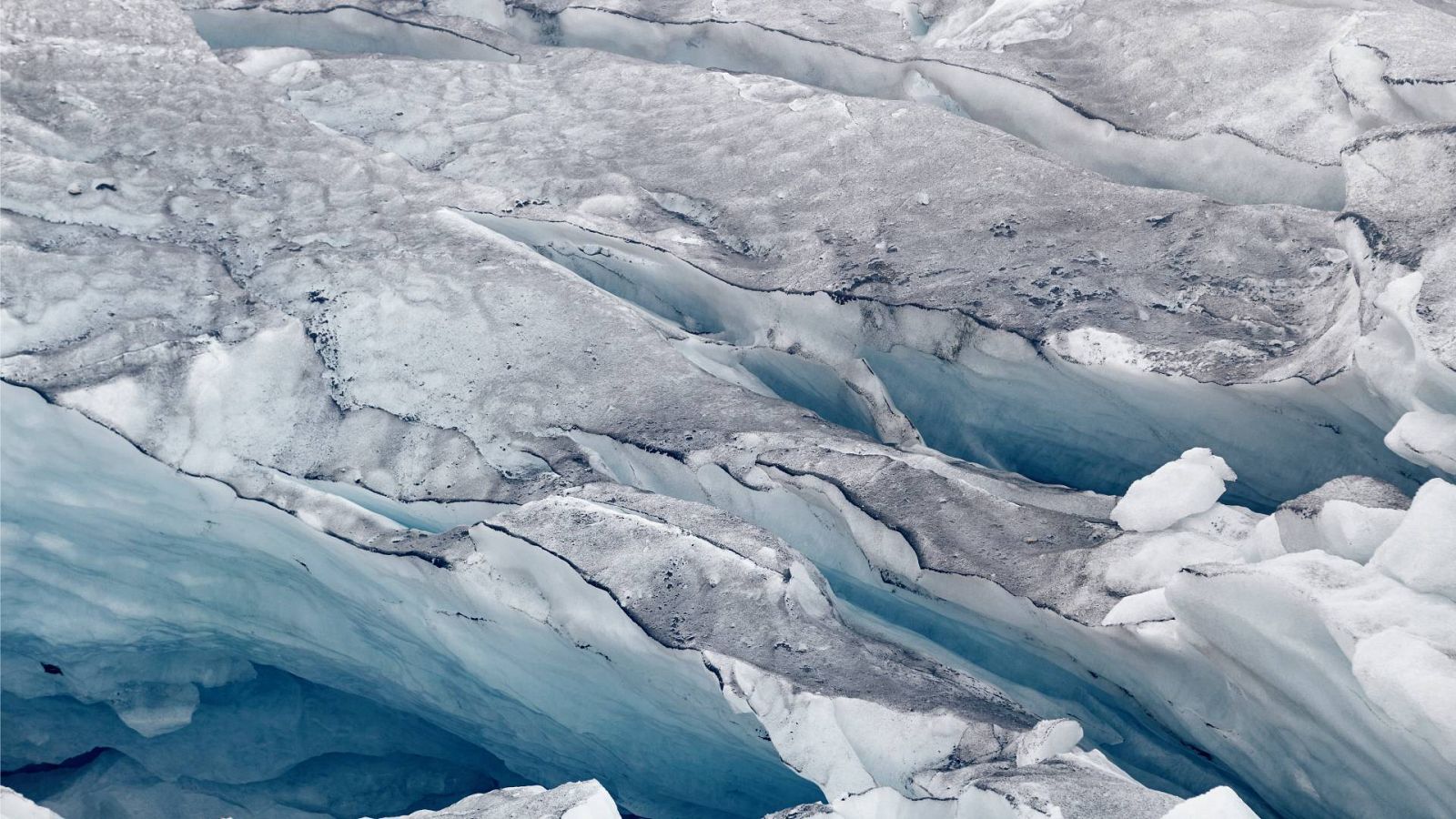 Detalle de un glaciar en una imagen de archivo