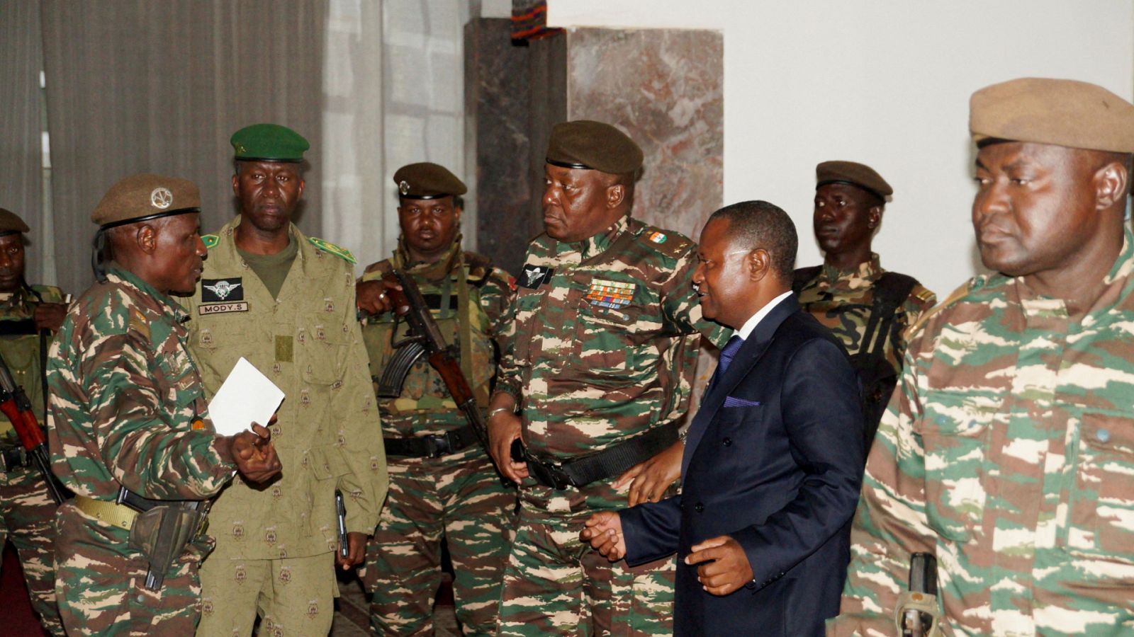 El líder de la junta golpista en Níger, el general Abdurahamane Tiani.