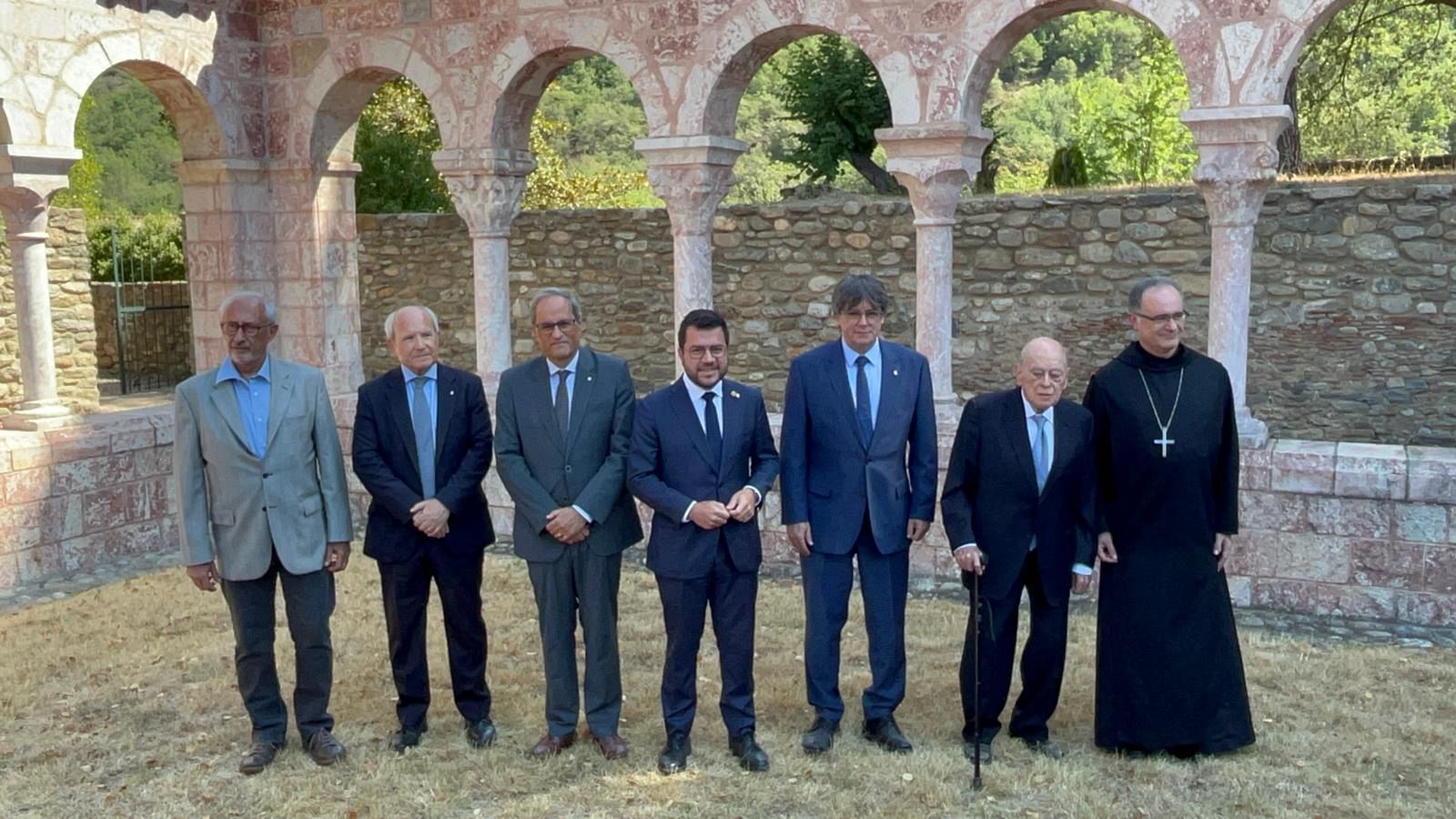 La Universitat Catalana d'Estiu reuneix els presidents Aragonès, Puigdemont, Pujol, Montilla i Torra