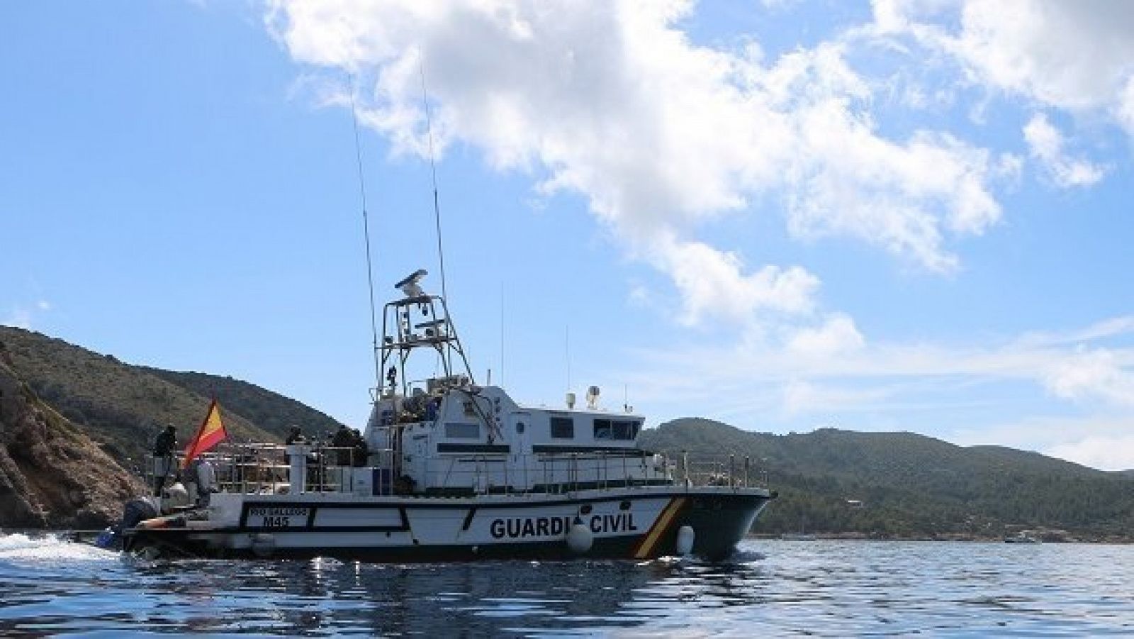 Lancha de la Guardia Civil en aguas de las Islas Baleares