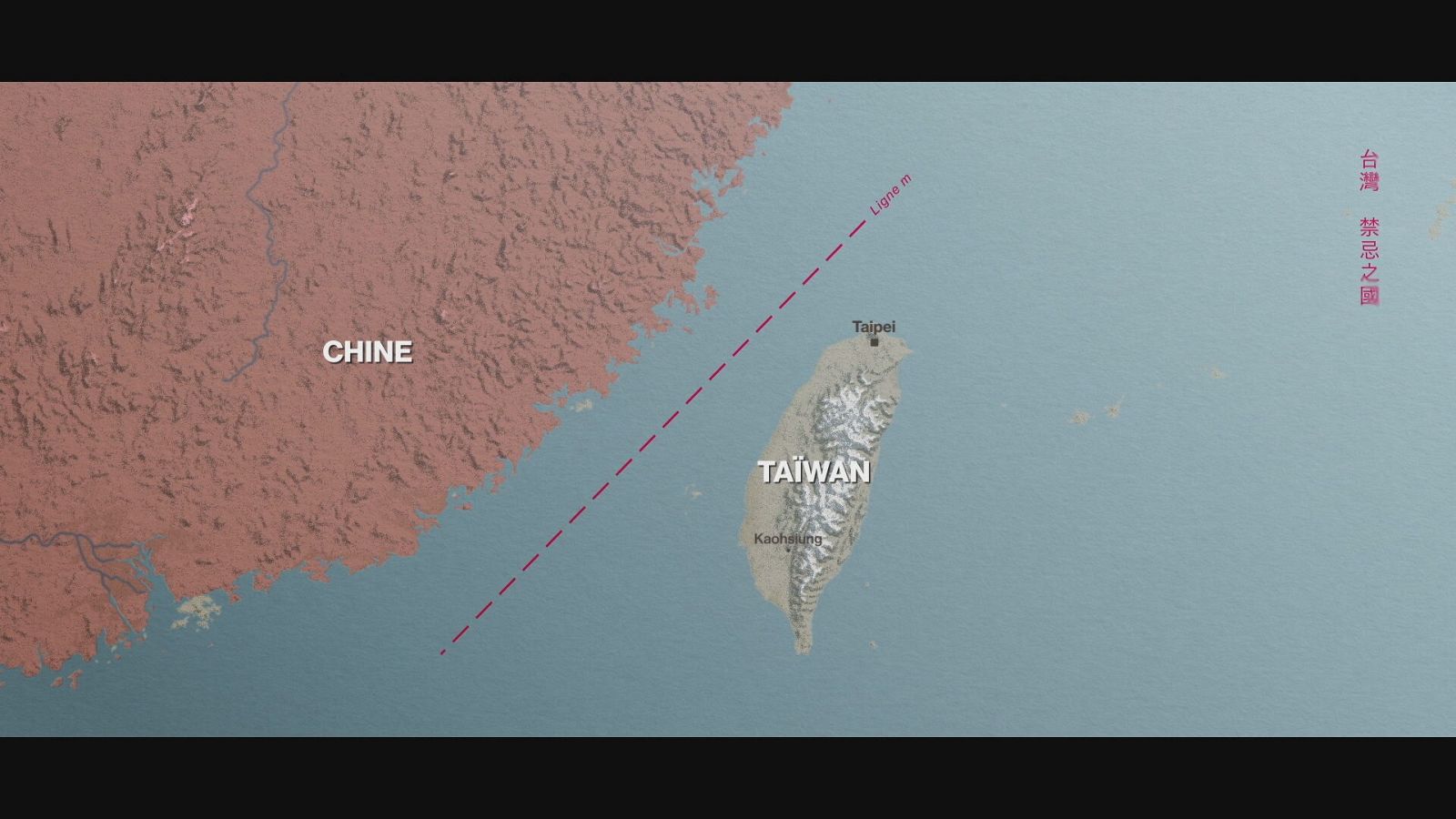 El estrecho de Formosa separa China de Taiwán