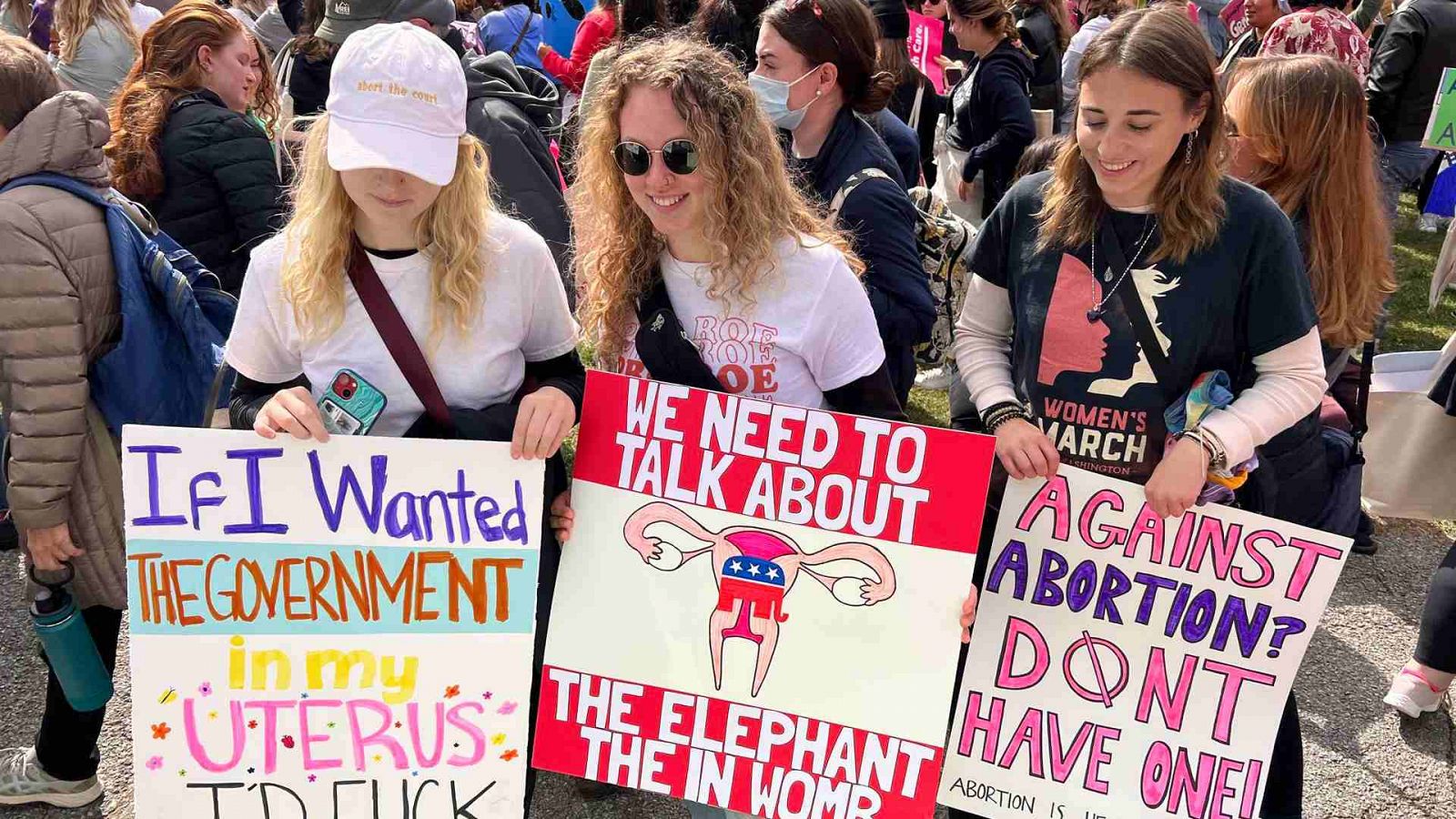 Imagen de archivo de manifestantes participan en una marcha sobre el derecho al aborto en Washington (EE.UU.).