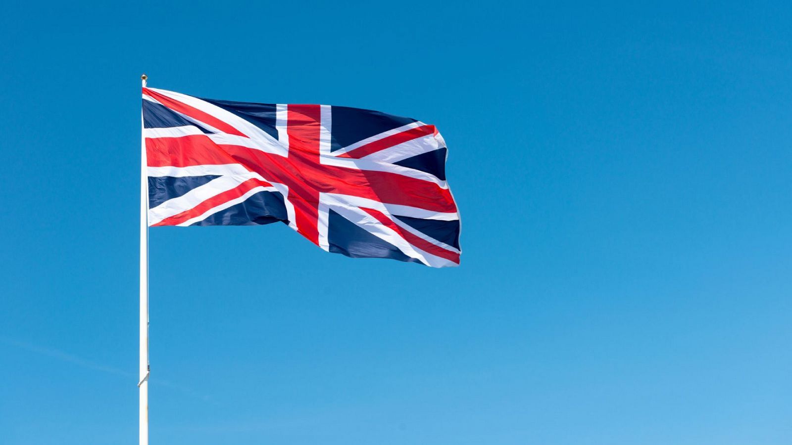 Una bandera de Reino Unido.