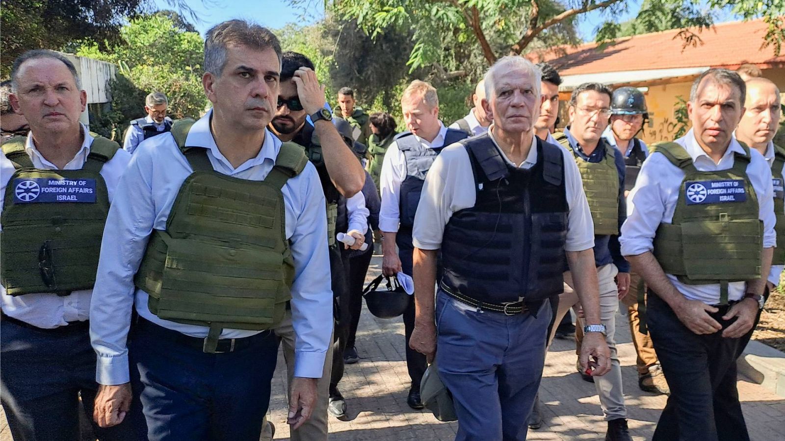El jefe de la diplomacia europea, Josep Borrell, en una visita a Israel