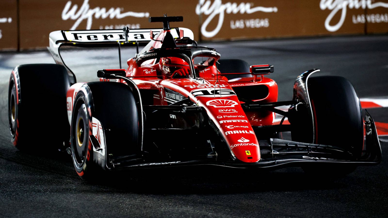 Charles Leclerc (Ferrari) en el GP de Las Vegas de F1