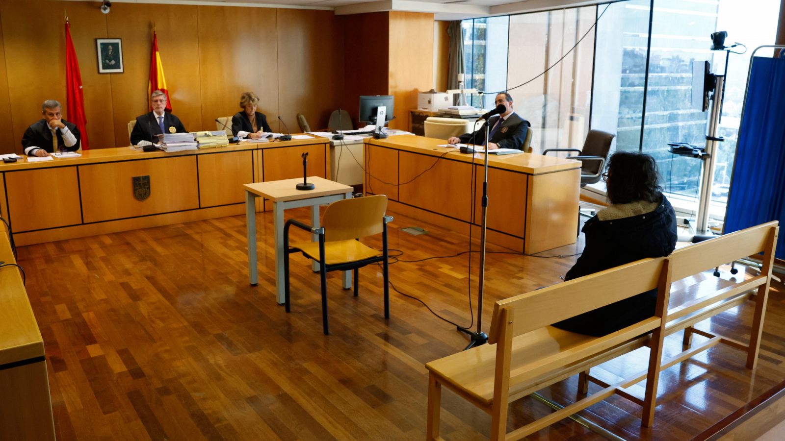 Un momento del juicio en la Audiencia Provincial de Madrid contra Noelia de Mingo.