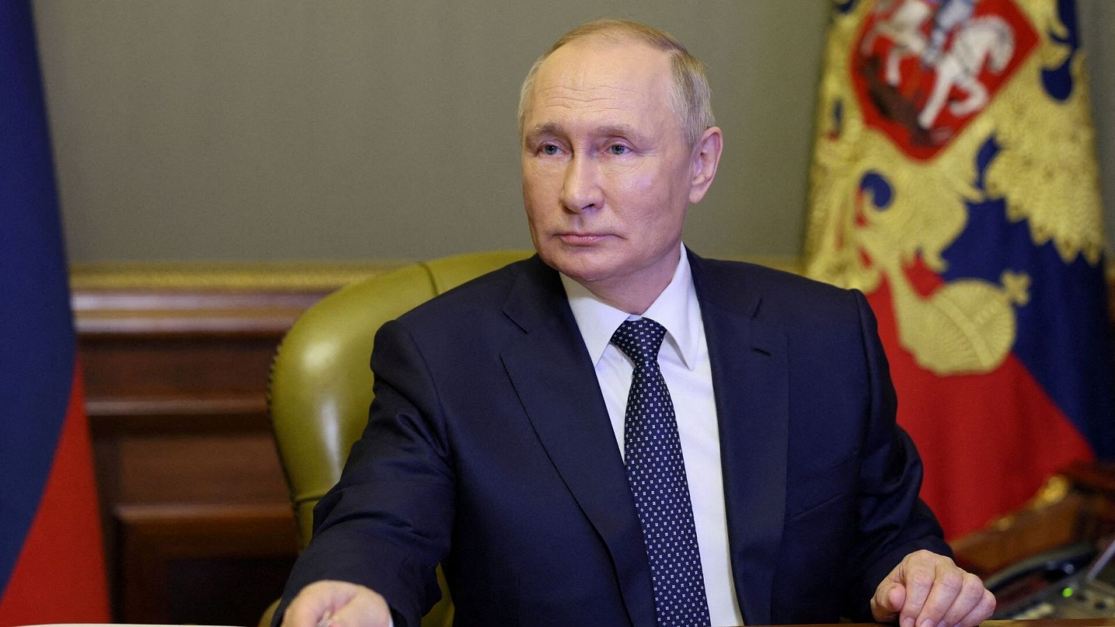 El presidente de Rusia, Vladímir Putin, en una reunión en San Petersburgo en octubre