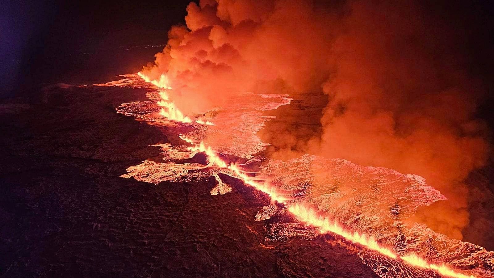 El volcán de Grindavík, en Islandia