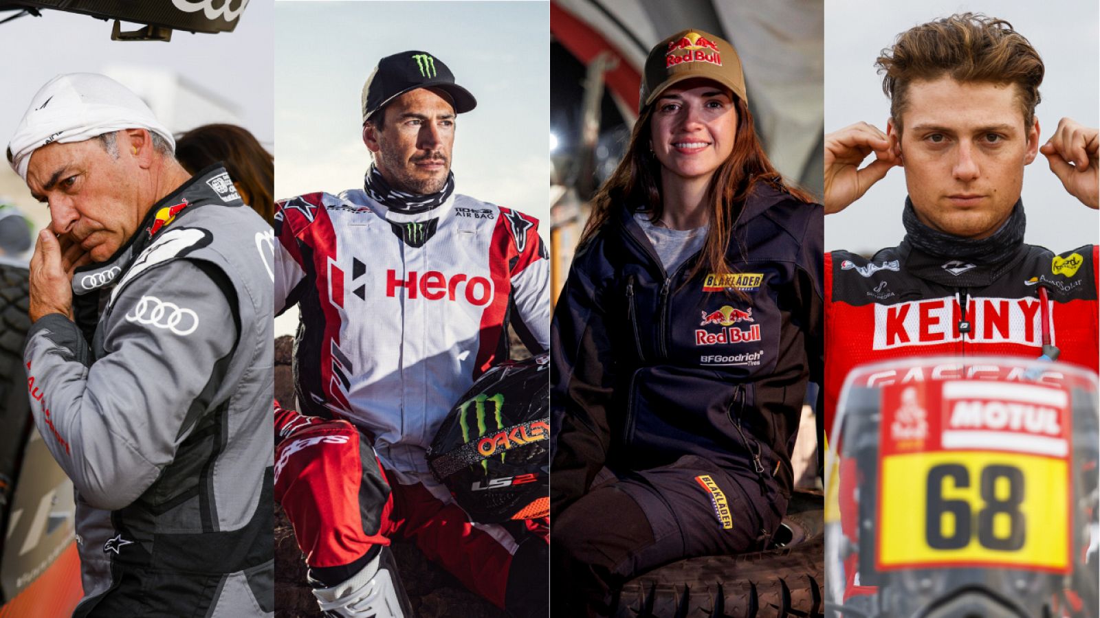 Los pilotos españoles Carlos Sainz, Joan Barreda, Cristina Gutiérrez y Tosha Schareina a tener en cuenta en el Dakar 2024