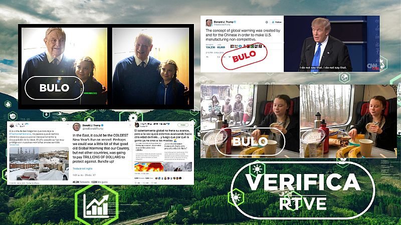 Algunos de los bulos relacionados con el cambio climático que hemos desmentido en VerificaRTVE Algunos de los bulos relacionados con el cambio climático que hemos desmentido en VerificaRTVE