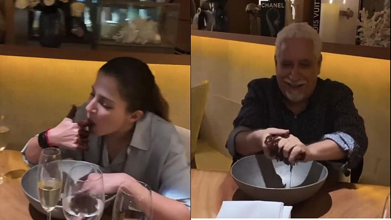 Se viraliza el vídeo de dos comensales chupándose los dedos en un restaurante