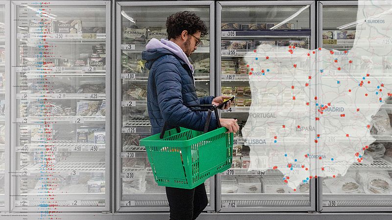 La subida de la cesta de la compra depende de la geografía y del supermercado
