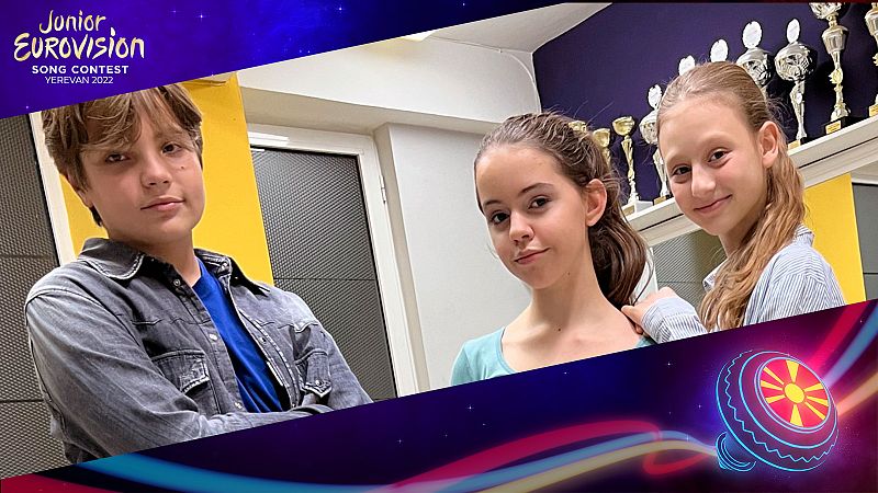 Jovan, Lara e Irina representan a Macedonia del Norte en Eurovisión Junior 2022