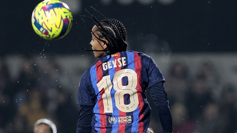 Copa de la Reina en RTVE: imagen de la jugadora del Barça Geyse Ferreira.