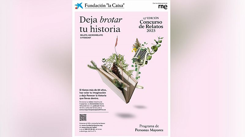 RTVE y la Fundación "la Caixa" convocan la 15ª edición del Concurso de Relatos y Microrrelatos Escritos por Personas Mayores.