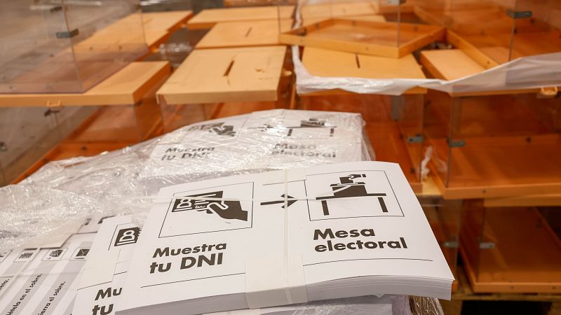 Centro logístico para las elecciones locales y autonómicas del 28-M.