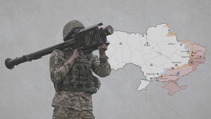 Imagen de un miembro del ejército ucraniano cerca de Kiev