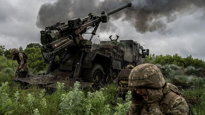 Miembros del Ejército ucraniano cerca de Avdiivka, en la región de Donetsk