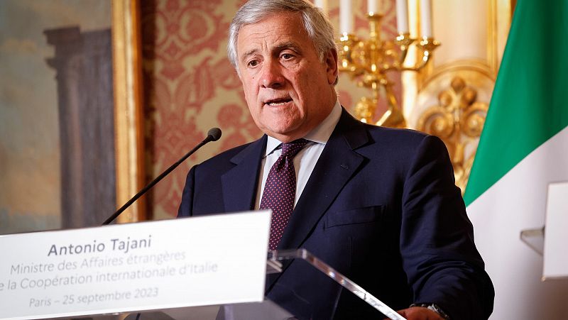 El líder de Forza Italia, Antonio Tajani