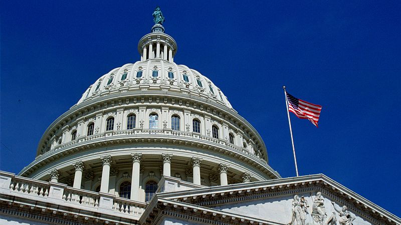 El Capitolio de Washington alberga las dos Cámaras del Congreso de Estados Unidos.