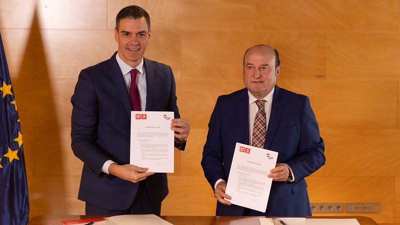 Investidura: Pedro Sánchez y PNV firman un pactoID. 2460728
