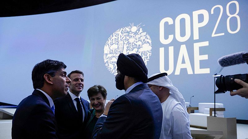 COP28 | Emmanuel Macron y Rishi Sunak, en Dubái