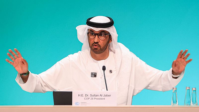El presidente de la COP28 y de la petrolera estatal ADNOC, Sultan Al Jaber