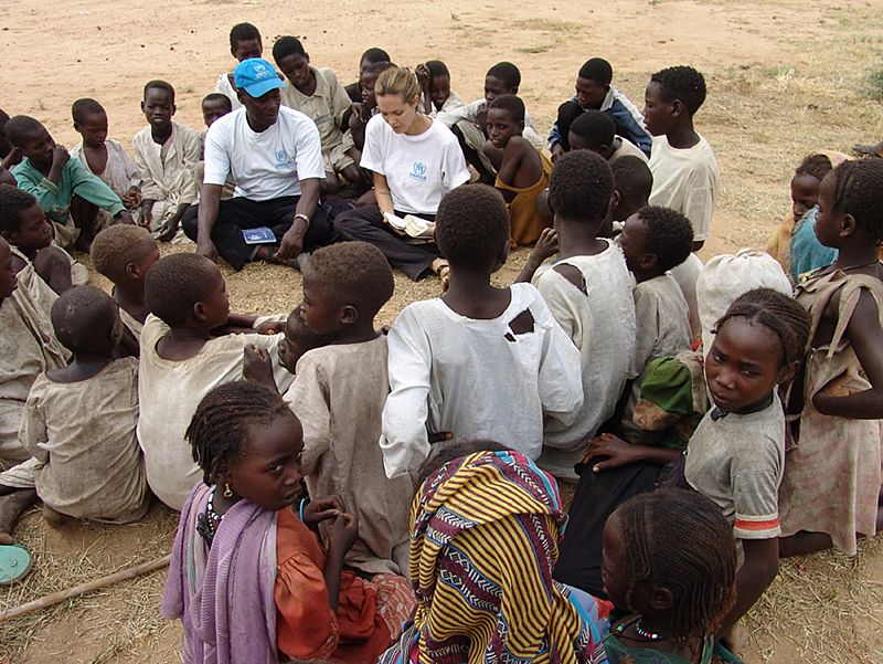 Angelina Jolie, en Darfur