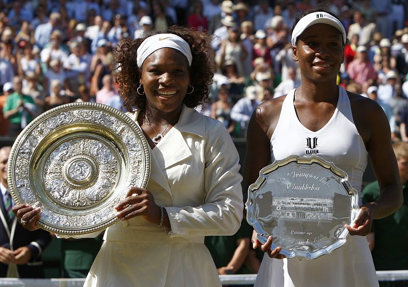 Entre las dos hermanas suman ocho triunfos en Londres, cinco para Venus y tres para Serena.