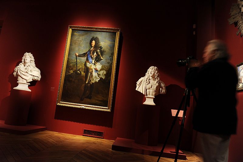 View of the exhibition "Louis XIV, the Man and the King" at the Versailles castle, west of Paris