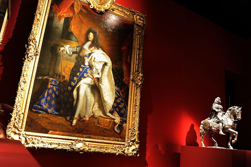 View of the exhibition "Louis XIV, the Man and the King" at the Versailles castle, west of Paris