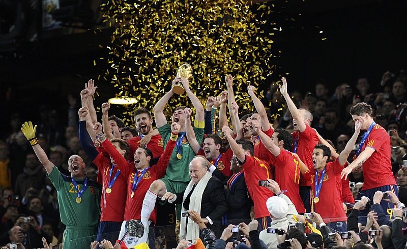 La selección celebra su triunfo