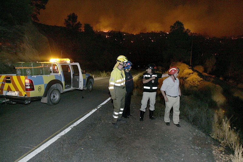 El director de Protección Civil de Murcia, Luis Gestoso, también ha visitado la zona afectada.